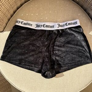 Juicy Couture Gray Velvet Shorts